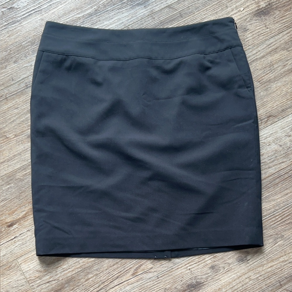 Ann Taylor Elegant Black Mini Skirt